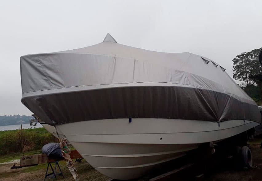 Lona 600 Rip Stop – Náutico cor aluminizado